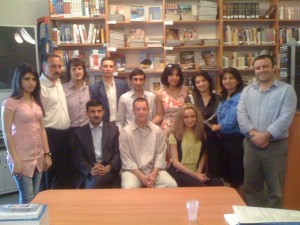 Journalists / community coordinators after our training session at the American Center in Baku.